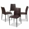 Baxton Studio Pascha Espresso 4-pc. Dining Chair Set Black