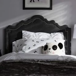 Baxton Studio Nadeen Upholstered Headboard Dark Gray 9 Baxton Studio Nadeen Upholstered Headboard Dark Gray -Baxton Studio Sales unnamed file 2389