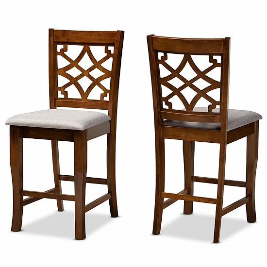 Baxton Studio Nisa Counter Stool 2-piece Set 1 Baxton Studio Nisa Counter Stool 2-piece Set