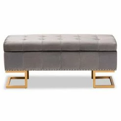 Baxton Studio Ellery Storage Ottoman Gray Gold 14 Baxton Studio Ellery Storage Ottoman Gray Gold -Baxton Studio Sales unnamed file 2405