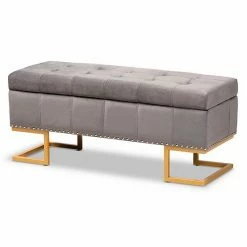 Baxton Studio Ellery Storage Ottoman Gray Gold 23 Baxton Studio Ellery Storage Ottoman Gray Gold -Baxton Studio Sales unnamed file 2414