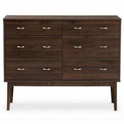 Baxton Studio Mid-Century 6-Drawer Walnut Dresser 7 Baxton Studio Mid-Century 6-Drawer Walnut Dresser -Baxton Studio Sales unnamed file 2434