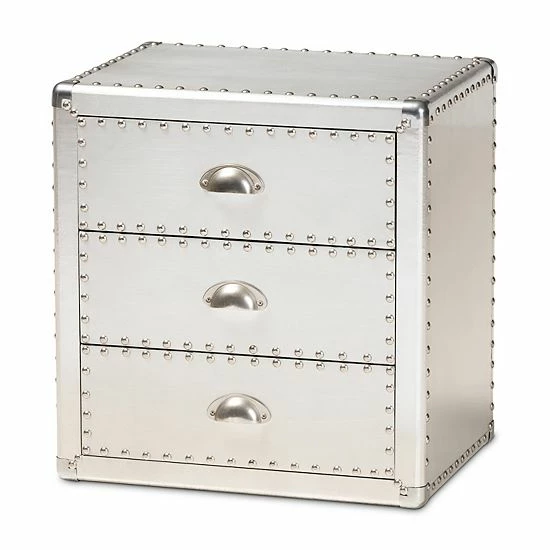 Baxton Studio Armel Silver 3-Drawer Nightstand Baxton Studio Armel Silver 3-Drawer Nightstand -Baxton Studio Sales unnamed file 2444