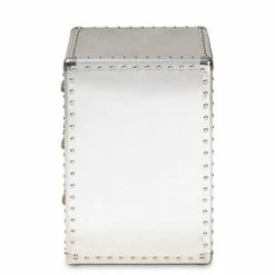 Baxton Studio Armel Silver 3-Drawer Nightstand 3 Baxton Studio Armel Silver 3-Drawer Nightstand -Baxton Studio Sales unnamed file 2447