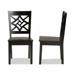 Baxton Studio Nicolette Dining Chair 2-piece Set Dark Brown -Baxton Studio Sales unnamed file 2470