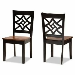Baxton Studio Nicolette Dining Chair 2-piece Set Dark Brown -Baxton Studio Sales unnamed file 2475