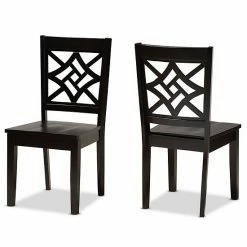Baxton Studio Nicolette Dining Chair 2-piece Set Dark Brown -Baxton Studio Sales unnamed file 2476