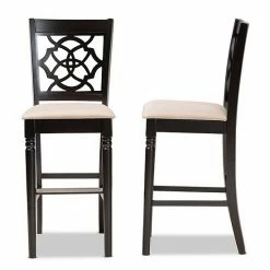 Baxton Studio Alexandra Bar Stool 2-piece Set Gray Espresso Brown 11 Baxton Studio Alexandra Bar Stool 2-piece Set Gray Espresso Brown -Baxton Studio Sales unnamed file 2551