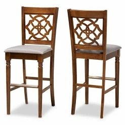 Baxton Studio Alexandra Bar Stool 2-piece Set Gray Espresso Brown 15 Baxton Studio Alexandra Bar Stool 2-piece Set Gray Espresso Brown -Baxton Studio Sales unnamed file 2555