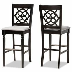 Baxton Studio Alexandra Bar Stool 2-piece Set Gray Espresso Brown 17 Baxton Studio Alexandra Bar Stool 2-piece Set Gray Espresso Brown -Baxton Studio Sales unnamed file 2557