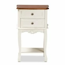 Baxton Studio Darla White Nightstand 10 Baxton Studio Darla White Nightstand -Baxton Studio Sales unnamed file 2561