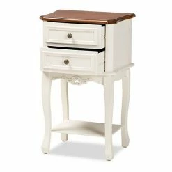 Baxton Studio Darla White Nightstand 11 Baxton Studio Darla White Nightstand -Baxton Studio Sales unnamed file 2562