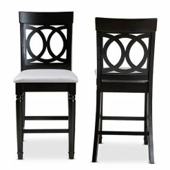 Baxton Studio Verina Counter Stool 2-piece Set Gray -Baxton Studio Sales unnamed file 2579
