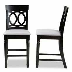 Baxton Studio Verina Counter Stool 2-piece Set Gray -Baxton Studio Sales unnamed file 2580