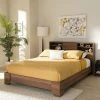 Baxton Studio Vanda 4-Shelf Queen Platform Bed