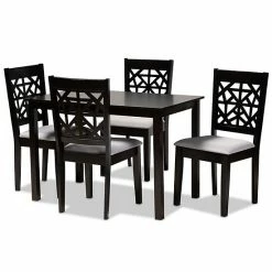 Baxton Studio Jackson Dining Table & Chair 5-piece Set Sand Espresso 18 Baxton Studio Jackson Dining Table & Chair 5-piece Set Sand Espresso -Baxton Studio Sales unnamed file 2598