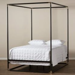 Baxton Studio Eva Canopy Queen Bed -Baxton Studio Sales unnamed file 2609