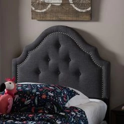 Baxton Studio Cora Button Tufted Upholstered Headboard Gray Beige 8 Baxton Studio Cora Button Tufted Upholstered Headboard Gray Beige -Baxton Studio Sales unnamed file 2676