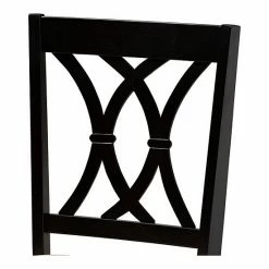 Baxton Studio Reneau Dining Chair 2-piece Set Sand Brown Espresso -Baxton Studio Sales unnamed file 2684