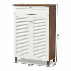 Baxton Studio Coolidge 5-Shelf Shoe Storage Cabinet 17 Baxton Studio Coolidge 5-Shelf Shoe Storage Cabinet -Baxton Studio Sales unnamed file 2697