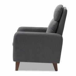 Baxton Studio Mid-Century Lounge Chair Recliner Gray -Baxton Studio Sales unnamed file 2708