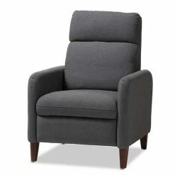 Baxton Studio Mid-Century Lounge Chair Recliner Gray -Baxton Studio Sales unnamed file 2712