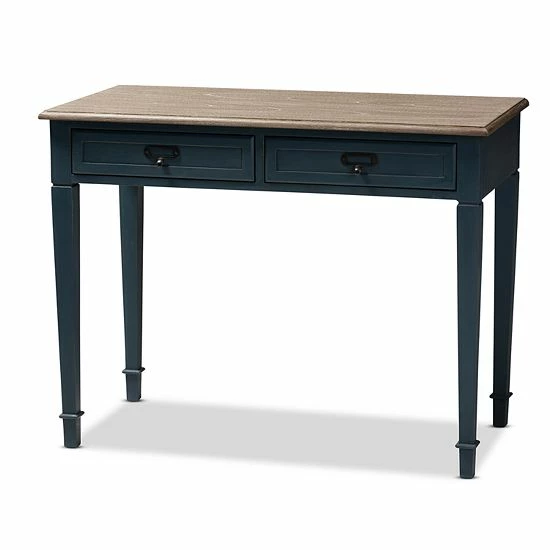 Baxton Studio Dauphine Dark Blue Desk 1 Baxton Studio Dauphine Dark Blue Desk