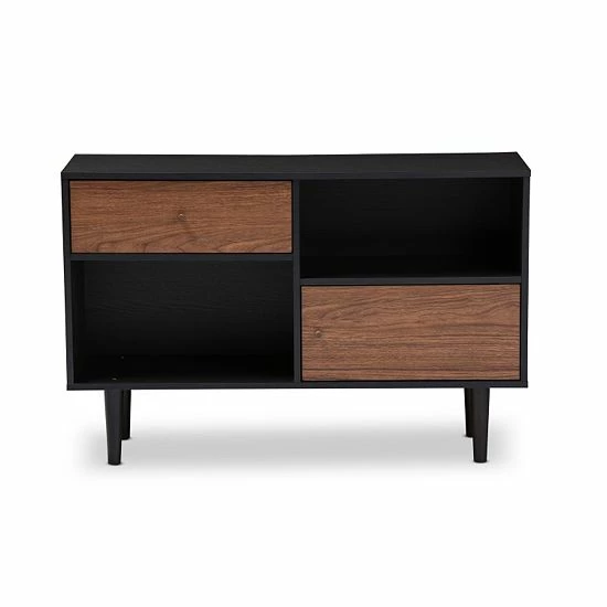 Baxton Studio Auburn Mid-Century Modern Scandinavian Sideboard Cabinet 4 Baxton Studio Auburn Mid-Century Modern Scandinavian Sideboard Cabinet - Image 4