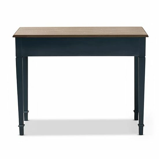 Baxton Studio Dauphine Dark Blue Desk 4 Baxton Studio Dauphine Dark Blue Desk - Image 4