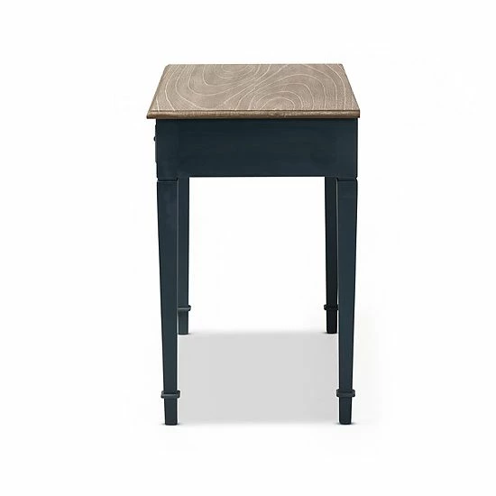 Baxton Studio Dauphine Dark Blue Desk 5 Baxton Studio Dauphine Dark Blue Desk - Image 5
