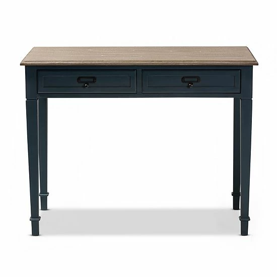 Baxton Studio Dauphine Dark Blue Desk 6 Baxton Studio Dauphine Dark Blue Desk - Image 6