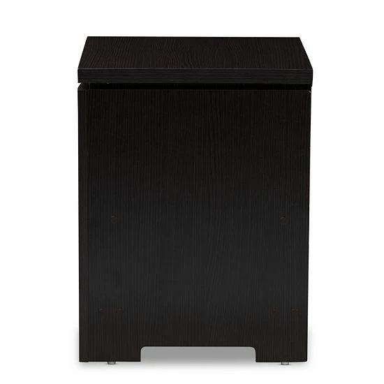Baxton Studio Bienna Espresso Nightstand 5 Baxton Studio Bienna Espresso Nightstand - Image 5