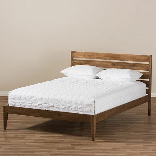 Baxton Studio Elmdon Slatted Platform Bed 7 Baxton Studio Elmdon Slatted Platform Bed - Image 7