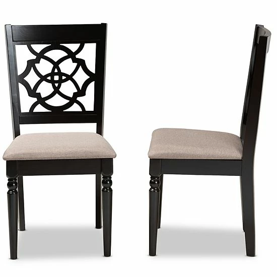 Baxton Studio Renaud Dining Chair 2-piece Set 4 Baxton Studio Renaud Dining Chair 2-piece Set - Image 4