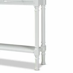 Baxton Studio Calvin Console Table White 12 Baxton Studio Calvin Console Table White -Baxton Studio Sales unnamed file 2814