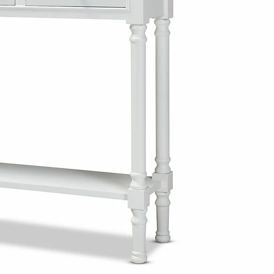Baxton Studio Calvin Console Table White 5 Baxton Studio Calvin Console Table White - Image 5