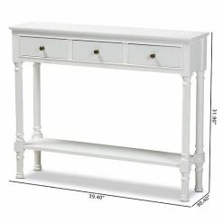Baxton Studio Calvin Console Table White 13 Baxton Studio Calvin Console Table White -Baxton Studio Sales unnamed file 2815