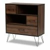 Baxton Studio Charis Bookcase Storage Cabinet