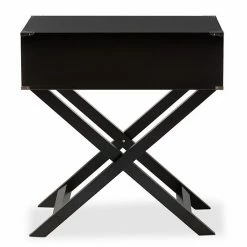 Baxton Studio Curtice Contemporary Nightstand Black 9 Baxton Studio Curtice Contemporary Nightstand Black -Baxton Studio Sales unnamed file 2831