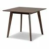 Baxton Studio Pernille Dining Table & Chair 5-piece Set Black Walnut