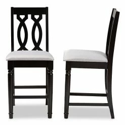 Baxton Studio Darcie Counter Stool 2-piece Set Gray -Baxton Studio Sales unnamed file 2859