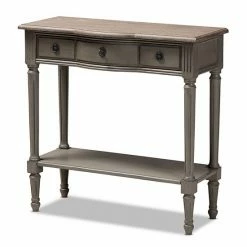 Baxton Studio Dauphine Console Table Gray -Baxton Studio Sales unnamed file 2903