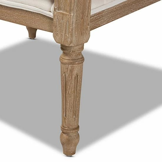 Baxton Studio Clemence Faux Rattan Arm Chair 6 Baxton Studio Clemence Faux Rattan Arm Chair - Image 6