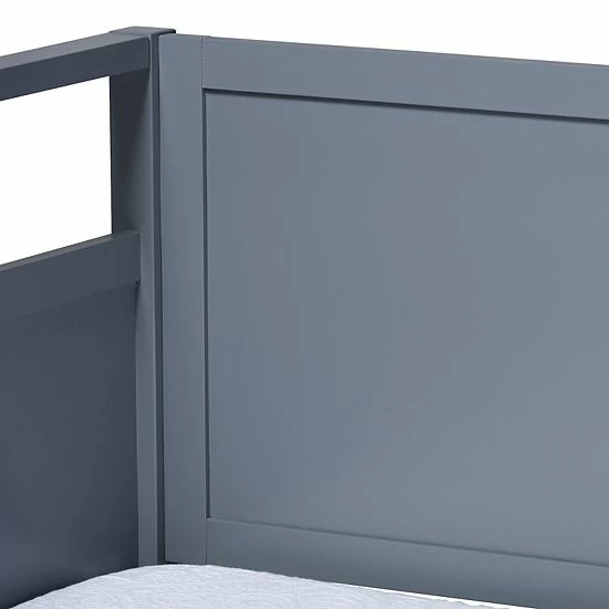 Baxton Studio Cintia Twin Daybed Gray 3 Baxton Studio Cintia Twin Daybed Gray - Image 3