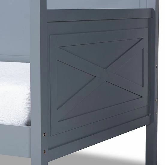 Baxton Studio Cintia Twin Daybed Gray 4 Baxton Studio Cintia Twin Daybed Gray - Image 4
