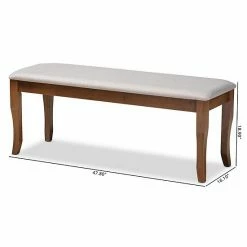 Baxton Studio Cornelie Gray Dining Bench 9 Baxton Studio Cornelie Gray Dining Bench -Baxton Studio Sales unnamed file 2957