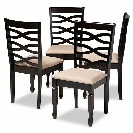 Baxton Studio Lanier Dining Chair Set Gray 5 Baxton Studio Lanier Dining Chair Set Gray - Image 5