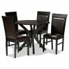 Baxton Studio Jeane Dining Table & Chair 5-piece Set