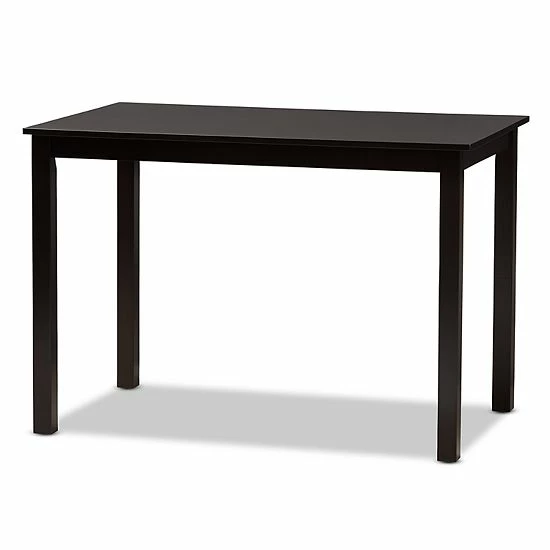 Baxton Studio Modern Espresso Chair & Table Dining 5-piece Set 4 Baxton Studio Modern Espresso Chair & Table Dining 5-piece Set - Image 4