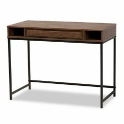 Baxton Studio Cargan Desk Walnut Black 14 Baxton Studio Cargan Desk Walnut Black -Baxton Studio Sales unnamed file 3017